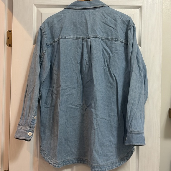 Madewell Denim Ames Oversized Shirt-Jacket in Corrigan Wash - Picture 7 of 8